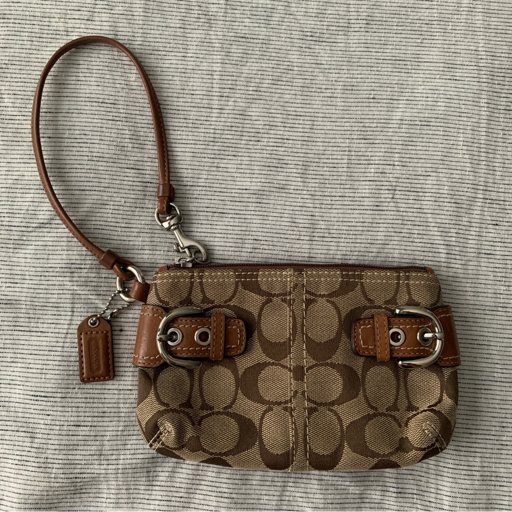 Coach Signature Wristlet